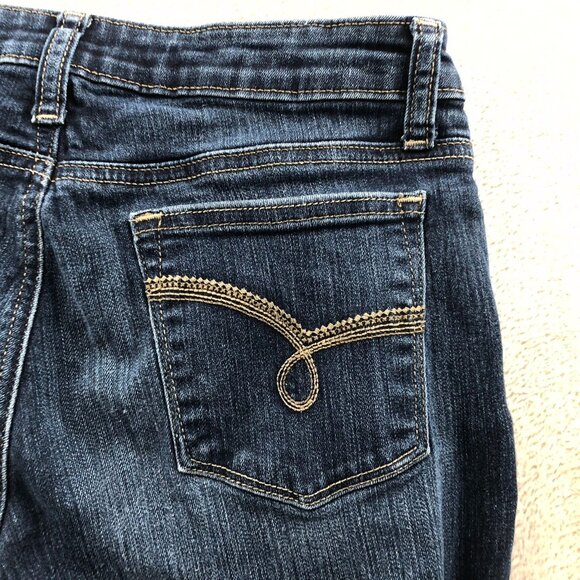 Lee Riders Womens Jeans Size 6M Midrise Bootcut Leg Blue Dark Denim Casual - Picture 14 of 16